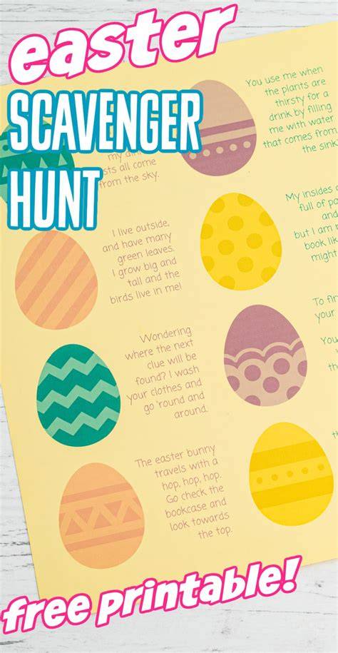 Scavenger Hunts For Easter