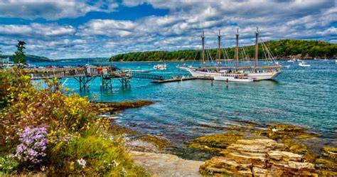 Scenic harbor views
