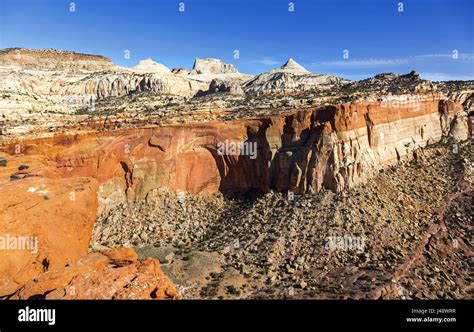 Scenic view of Capitol Reef
