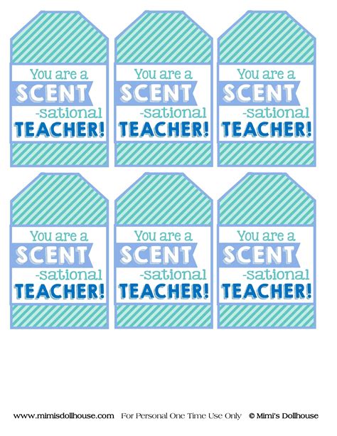 Scentsational Teacher Printable