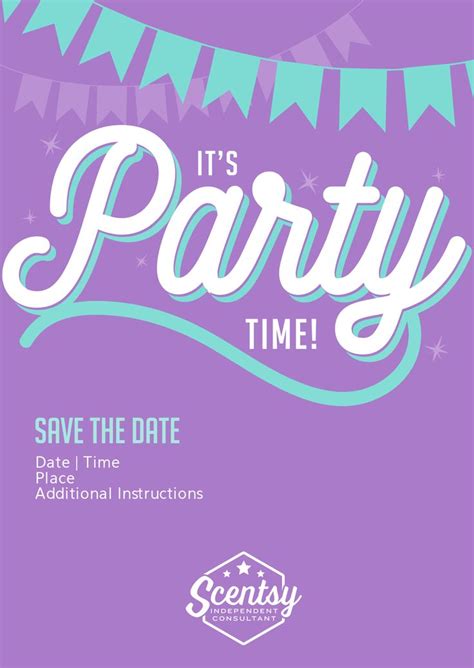 Scentsy Party Invitation Templates