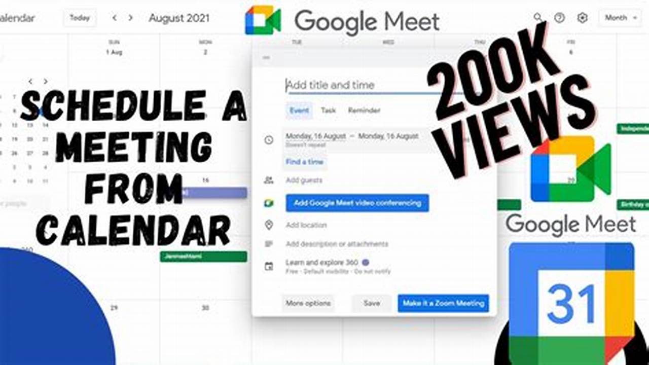 Schedule A Google Meet In Google Calendar