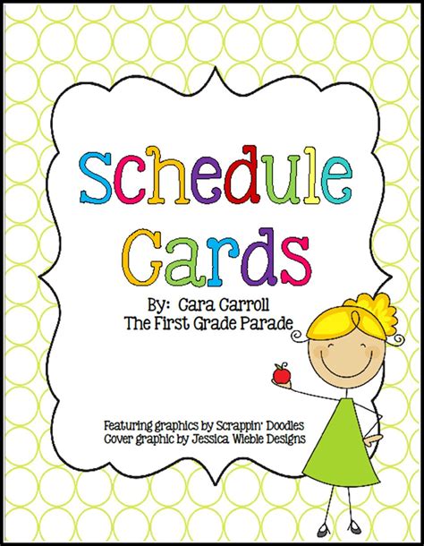 Schedule Cards Free Printable