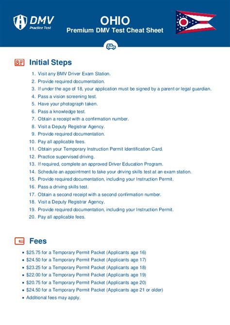 Schedule License Test Ohio