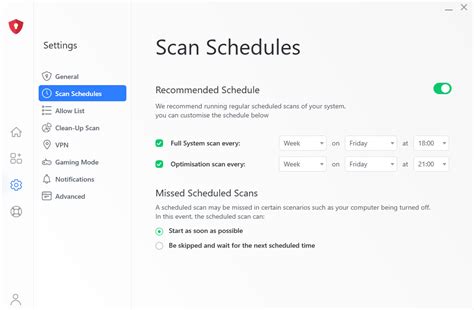 Schedule Scan