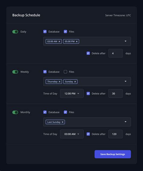 Schedule Your Backup To Daily