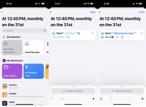 Schedule text messages with the iOS Shortcuts app