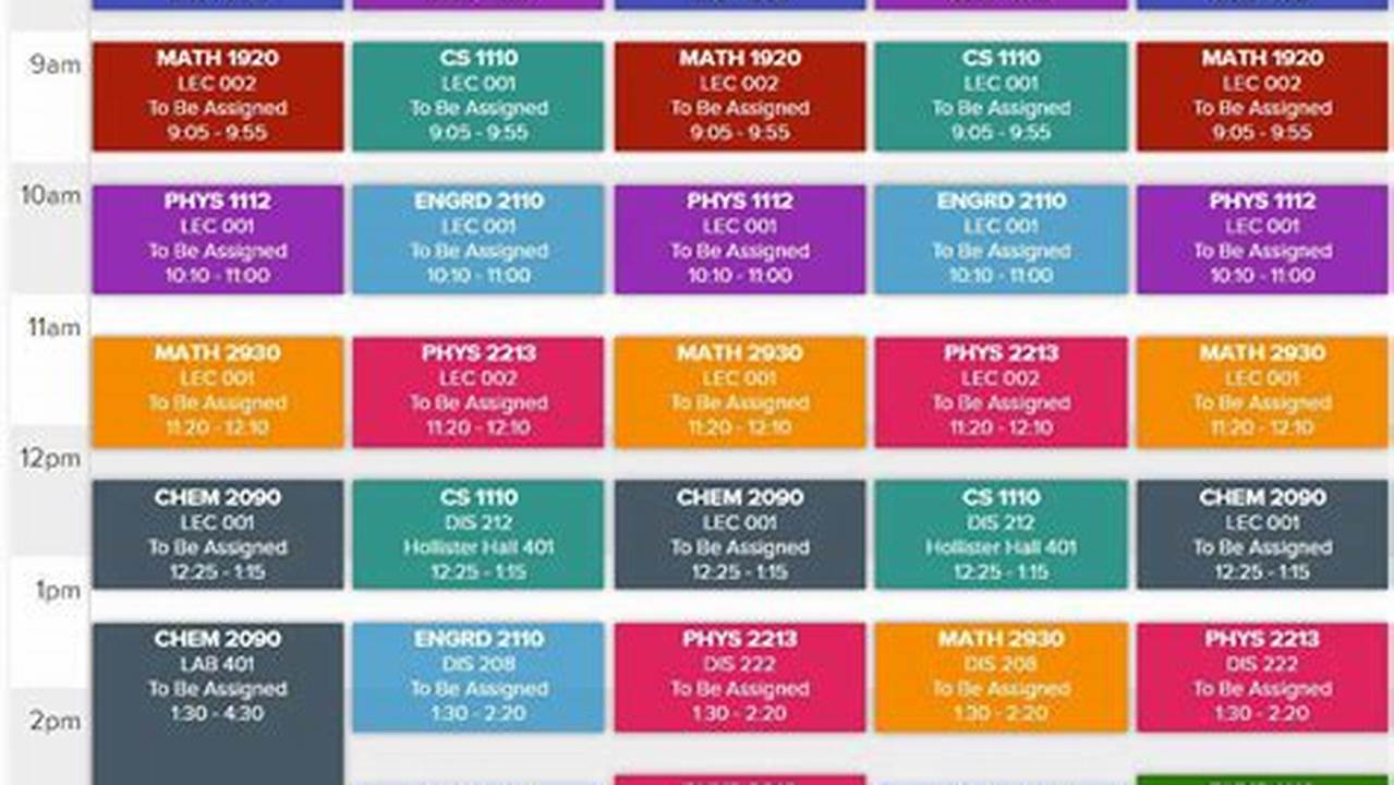 Scheduler Cornell Spring 2024 Price