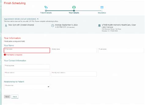 Scheduling Your Visit and Insurance Details
