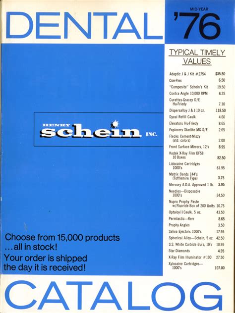 Schein Medical Catalog