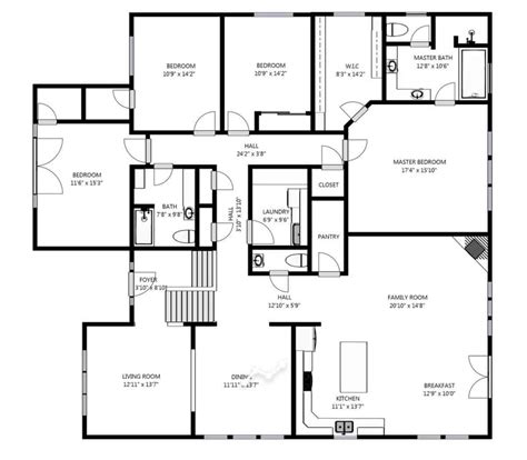 Schematic Floor Plan Example