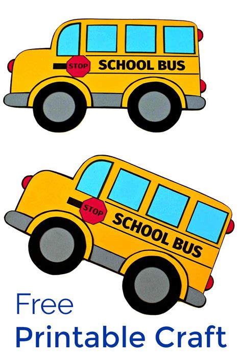 School Bus Printable