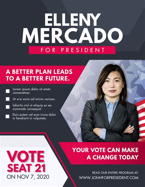 School Election Flyer Template Free