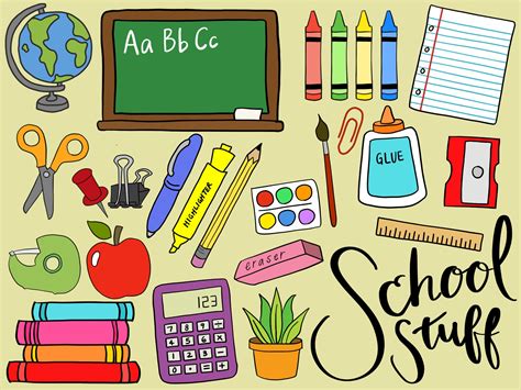 School Stuff Clipart