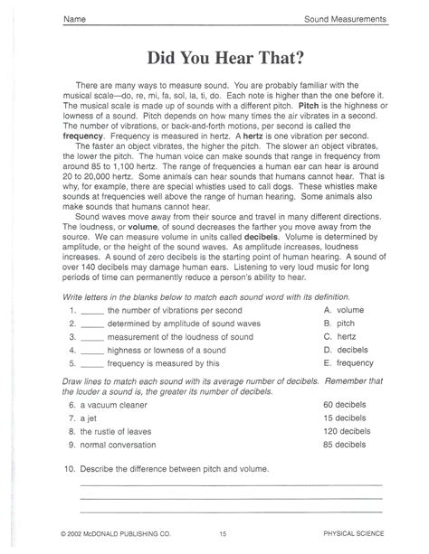 Science For 8th Graders Worksheets