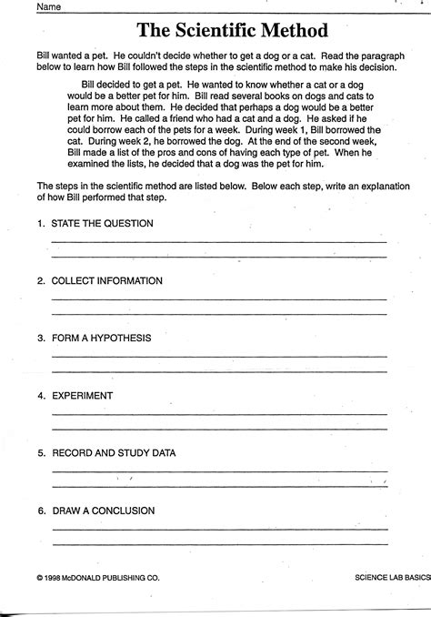 Science Of Curiosity Worksheet Answers