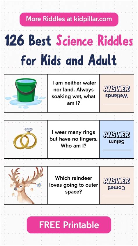 Science Riddles For Kids