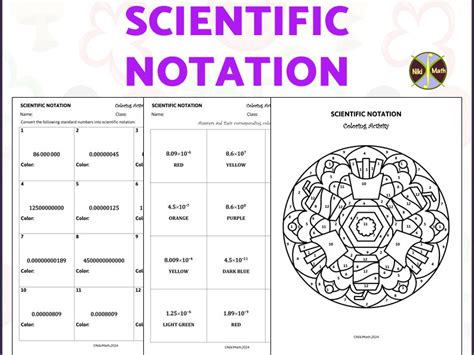 Scientific Notation Coloring Worksheet Pdf