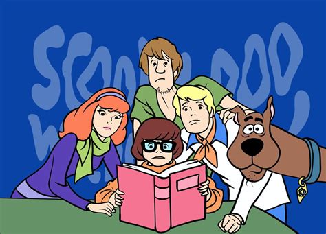Scooby Doo and the gang with a victory pose
