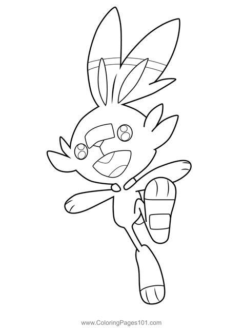 Scorbunny Coloring Pages