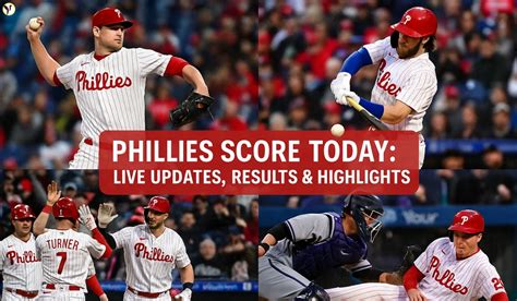 Unleashing the Winning Streak: Catch the Latest Score of Today's Phillies Game