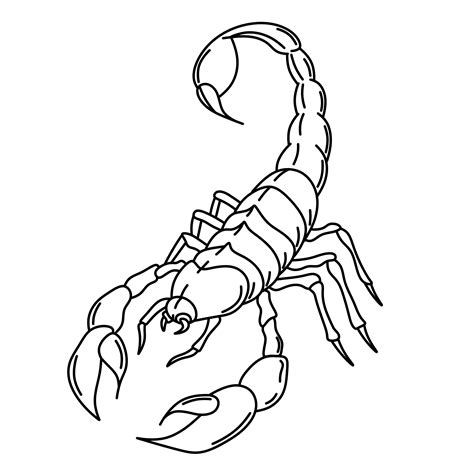 Scorpion Tattoo Outline