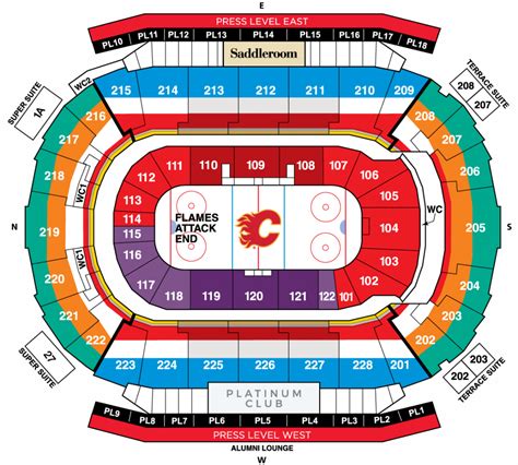 Scotiabank Saddledome seating view