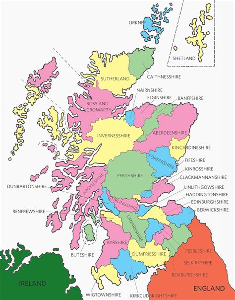 Scotland Map Of Counties