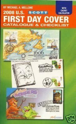 Scott Us First Day Cover Catalogue Checklist