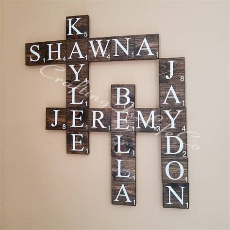 Scrabble Name Tiles
