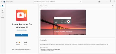Screen Recorder Software for Windows 11