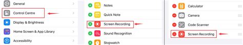 Screen Recording Features