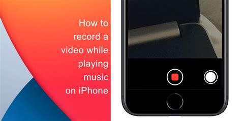 Screen record on iPhone while playing music