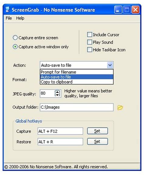 Screengrab Windows 7