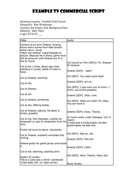 Screenplay Outline Template