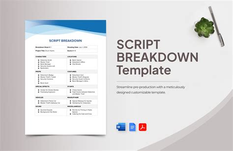 Script Breakdown Template Google Docs