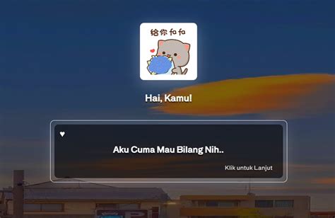 Script HTML Bucin Hey Kamu Demo