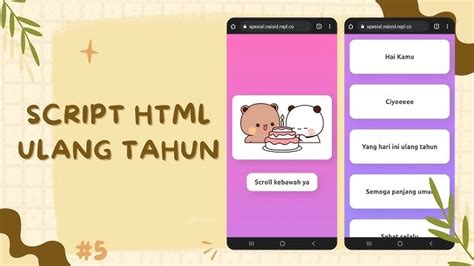 Script Html Bucin Ulang Tahun