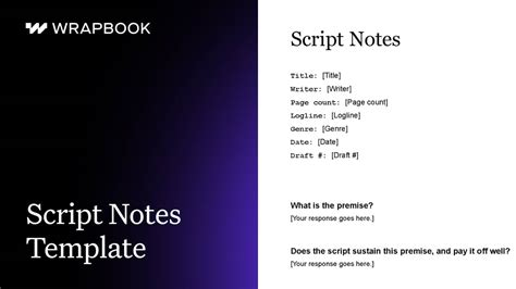 Script Notes Template