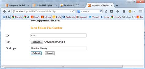 Script Php Upload File Gambar Gambar Foto  