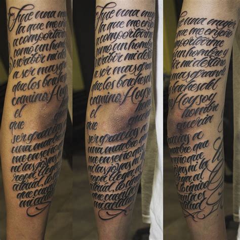 Script tattoo on upper arm Tattoo script, Tattoos