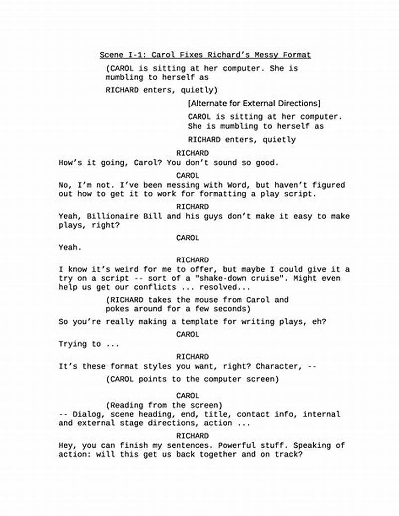 Script Template For Pages