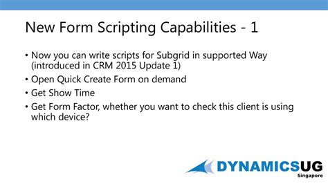 Scripting Capabilities