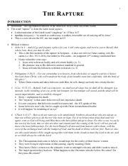 Scriptural Basis for the Rapture