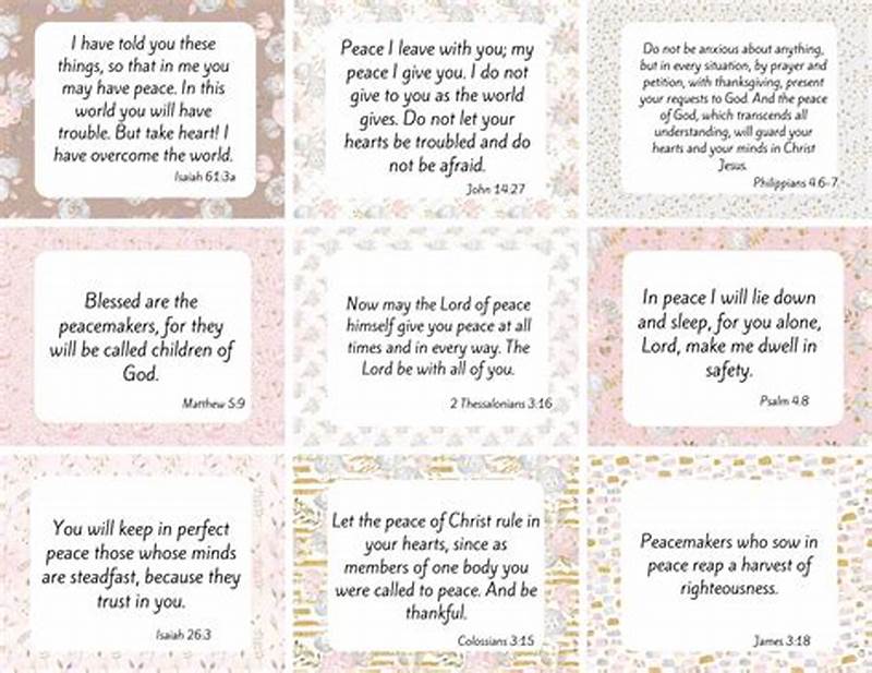 Scripture Cards Printable