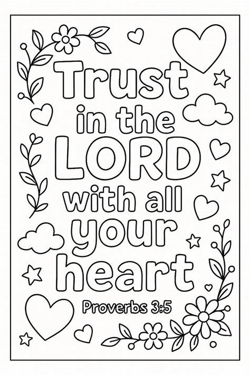 Scripture Coloring Page