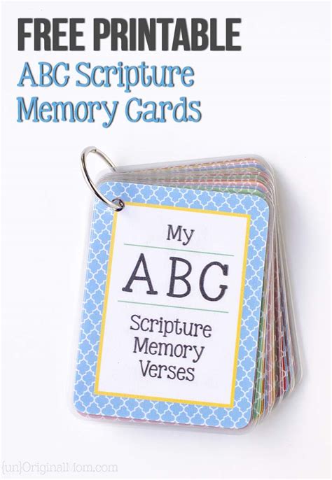 Scripture Memory Cards Printable