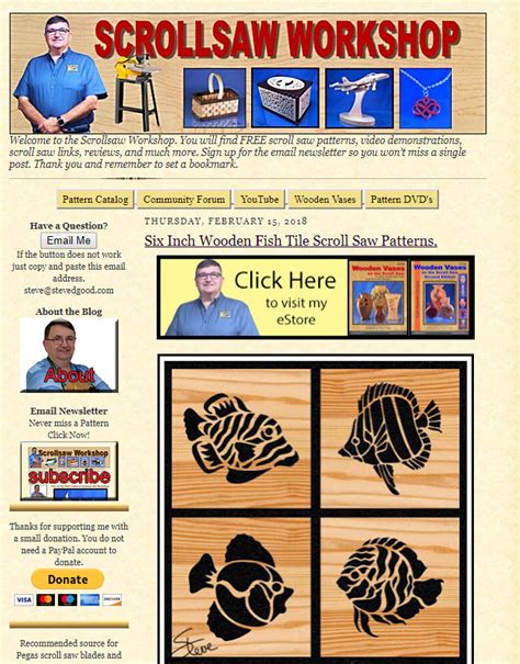 Scroll Saw Workshop Free Pattern Catalog