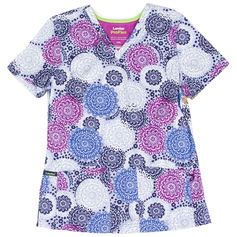 Scrub Tops Patterned