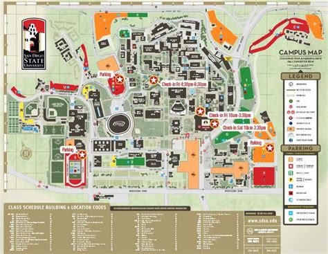 Sdsu Map Of Campus